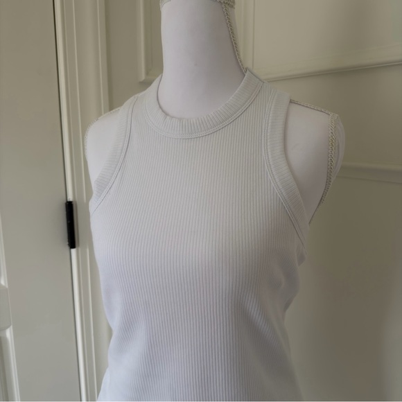 Fabletics High Neck Rib Built-In Bra Tank - Picture 4 of 7